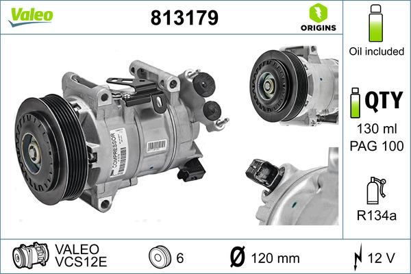 Valeo 813179 - Kompressor, kondisioner furqanavto.az