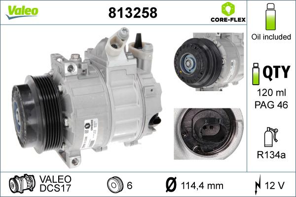 Valeo 813258 - Kompressor, kondisioner furqanavto.az