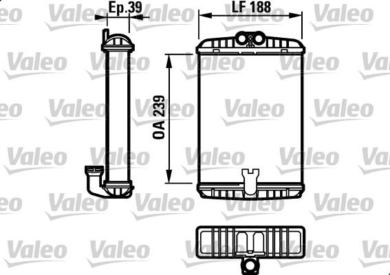 Valeo 812190 - İstilik dəyişdiricisi, daxili isitmə www.furqanavto.az