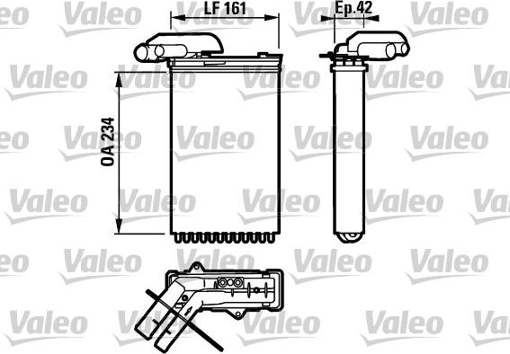 Valeo 812158 - İstilik dəyişdiricisi, daxili isitmə furqanavto.az