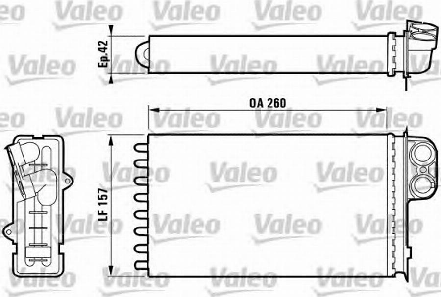 Valeo 812160 - İstilik dəyişdiricisi, daxili isitmə furqanavto.az