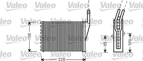 Valeo 812287 - İstilik dəyişdiricisi, daxili isitmə furqanavto.az