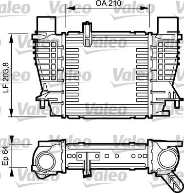 Valeo 817999 - Intercooler, şarj cihazı furqanavto.az