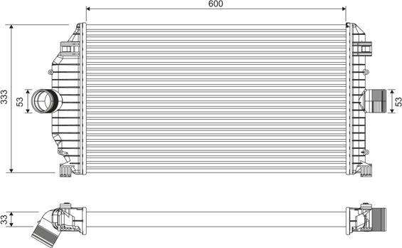 Valeo 817924 - Intercooler, şarj cihazı furqanavto.az