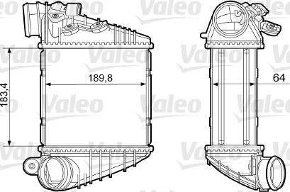 Valeo 817457 - Intercooler, şarj cihazı furqanavto.az