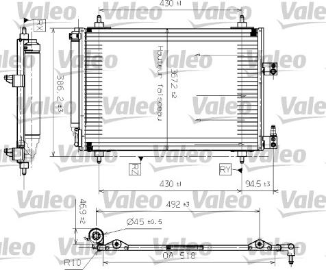 Valeo 817465 - Kondenser, kondisioner furqanavto.az