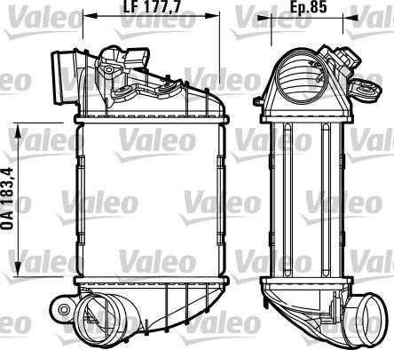 Valeo 817438 - Intercooler, şarj cihazı furqanavto.az