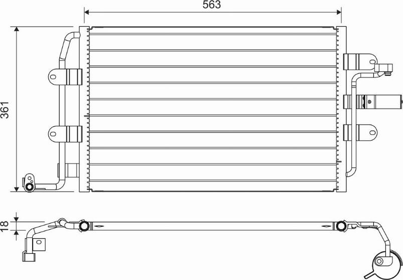 Valeo 817427 - Kondenser, kondisioner furqanavto.az