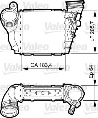 Valeo 817557 - Intercooler, şarj cihazı furqanavto.az