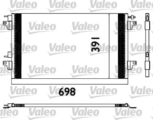 Valeo 817568 - Kondenser, kondisioner furqanavto.az