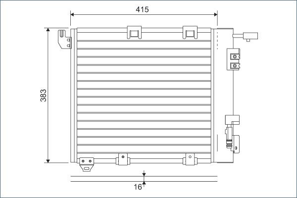 Valeo 817506 - Kondenser, kondisioner furqanavto.az