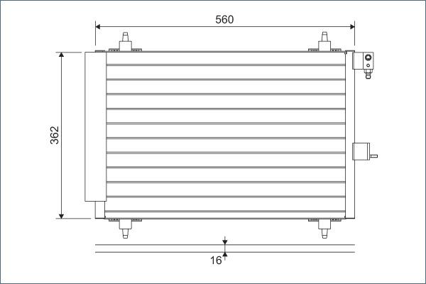 Valeo 817508 - Kondenser, kondisioner furqanavto.az