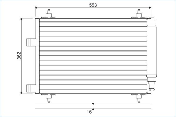 Valeo 817526 - Kondenser, kondisioner furqanavto.az