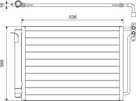 Valeo 817575 - Kondenser, kondisioner furqanavto.az