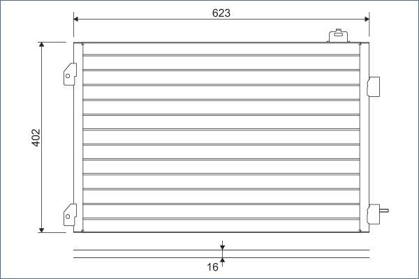 Valeo 817646 - Kondenser, kondisioner furqanavto.az