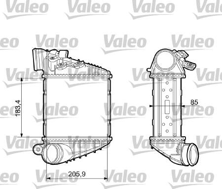 Valeo 817653 - Intercooler, şarj cihazı furqanavto.az