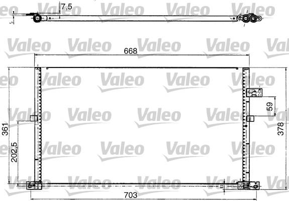 Valeo 817657 - Kondenser, kondisioner furqanavto.az