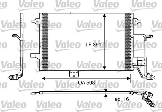 Valeo 817665 - Kondenser, kondisioner furqanavto.az