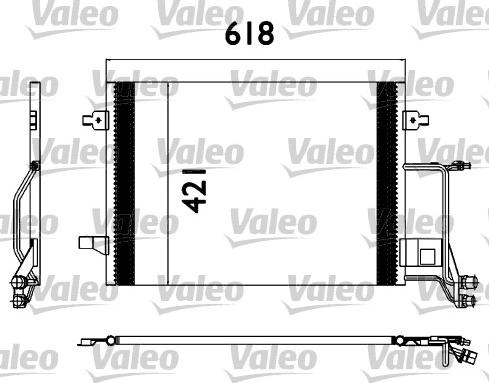 Valeo 817666 - Kondenser, kondisioner furqanavto.az