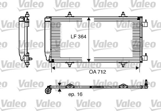 Valeo 817668 - Kondenser, kondisioner furqanavto.az