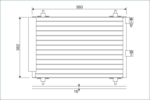 Valeo 817667 - Kondenser, kondisioner furqanavto.az