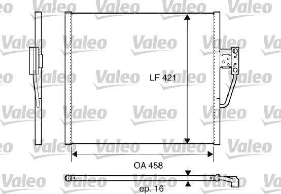 Valeo 817607 - Kondenser, kondisioner furqanavto.az