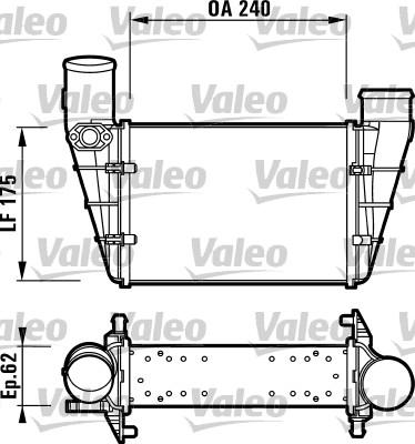 Valeo 817625 - Intercooler, şarj cihazı furqanavto.az