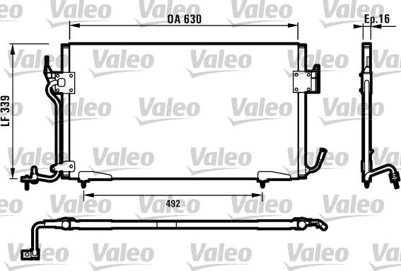 Valeo 817042 - Kondenser, kondisioner furqanavto.az