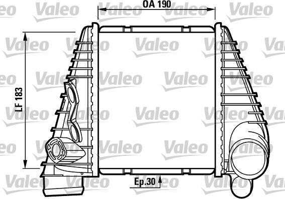 Valeo 817063 - Intercooler, şarj cihazı furqanavto.az