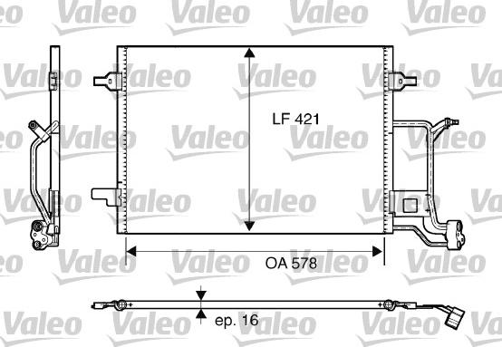 Valeo 817840 - Kondenser, kondisioner furqanavto.az