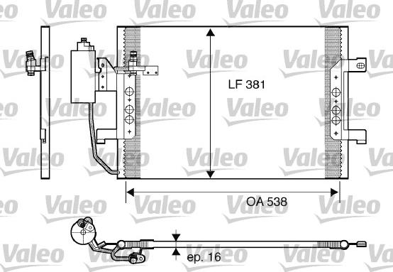 Valeo 817841 - Kondenser, kondisioner furqanavto.az