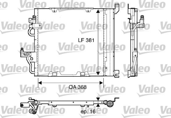 Valeo 817847 - Kondenser, kondisioner furqanavto.az