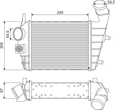 Valeo 817861 - Intercooler, şarj cihazı furqanavto.az