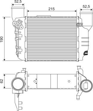 Valeo 817867 - Intercooler, şarj cihazı furqanavto.az