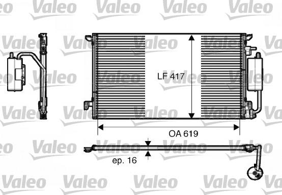 Valeo 817809 - Kondenser, kondisioner furqanavto.az