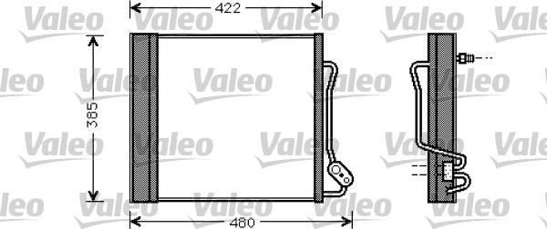 Valeo 817801 - Kondenser, kondisioner furqanavto.az