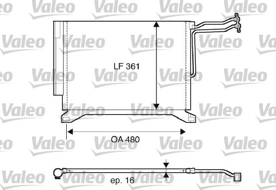 Valeo 817837 - Kondenser, kondisioner furqanavto.az