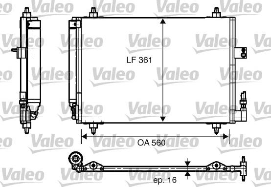 Valeo 817824 - Kondenser, kondisioner furqanavto.az