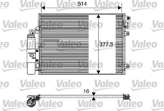 Valeo 817827 - Kondenser, kondisioner furqanavto.az