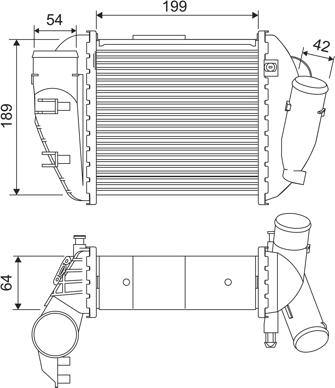 Valeo 817870 - Intercooler, şarj cihazı furqanavto.az