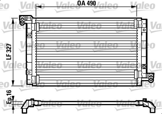 Valeo 817384 - Kondenser, kondisioner furqanavto.az