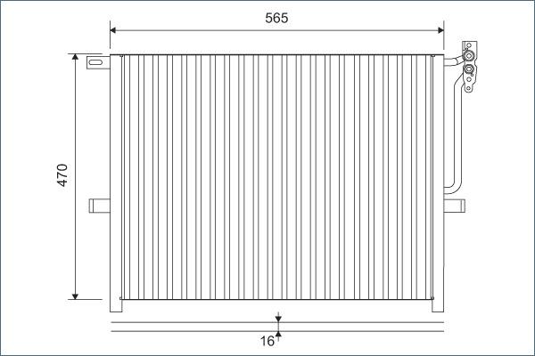 Valeo 817383 - Kondenser, kondisioner furqanavto.az