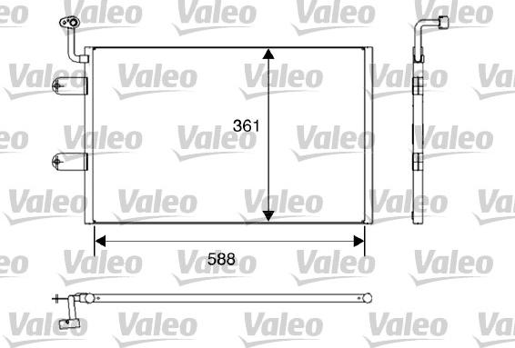 Valeo 817245 - Kondenser, kondisioner furqanavto.az