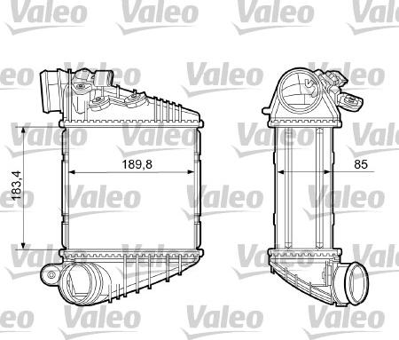 Valeo 817205 - Intercooler, şarj cihazı furqanavto.az