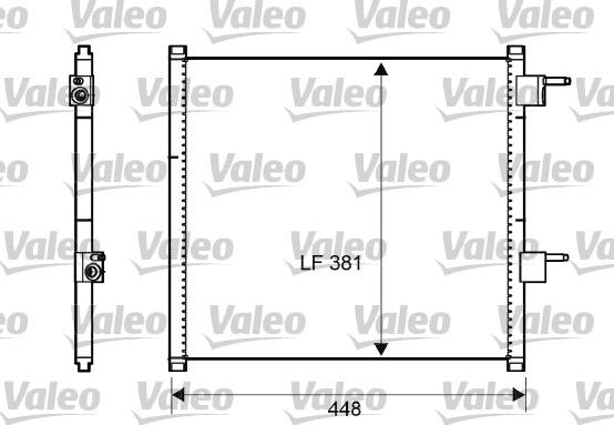 Valeo 817225 - Kondenser, kondisioner furqanavto.az