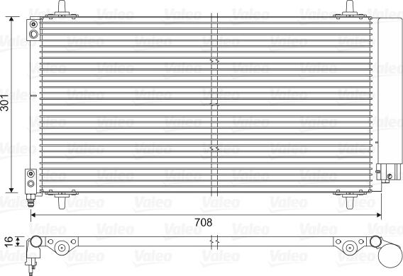 Valeo 817740 - Kondenser, kondisioner furqanavto.az