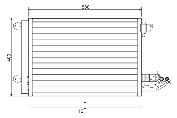 Valeo 817777 - Kondenser, kondisioner furqanavto.az