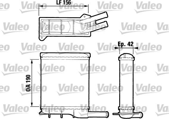 Valeo 883404 - İstilik dəyişdiricisi, daxili isitmə furqanavto.az