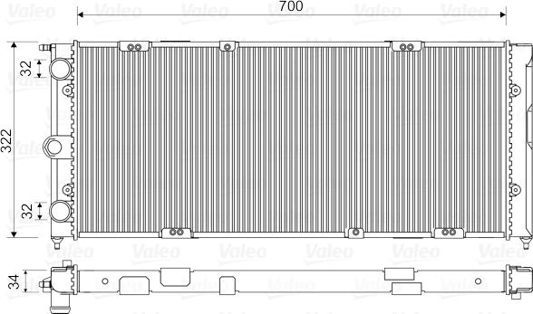 Valeo 883821 - Radiator, mühərrikin soyudulması furqanavto.az