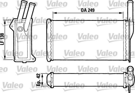 Valeo 883742 - İstilik dəyişdiricisi, daxili isitmə furqanavto.az